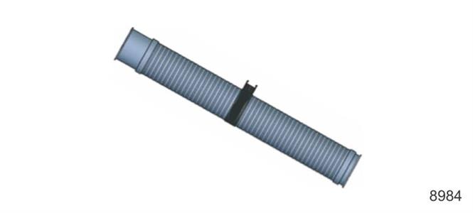 TUBO FLEXIVEL ESCAPE Sc S4/5 - SAIDA MOTOR - INOX 1040mm 8984 