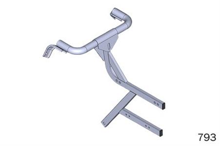 SUPORTE PARALAMA TRACAO FH NEW - LD/LE - ENTRE EIXOS FH TRACADO 550mm 793 