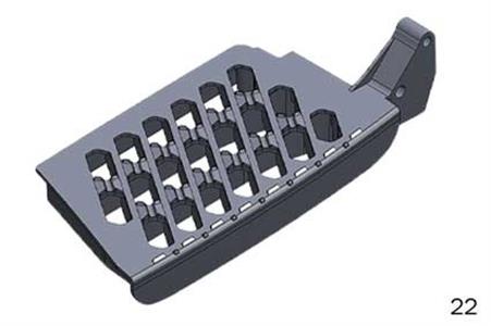 ESTRIBO ESCADA FH NEW - INFERIOR LD 22 