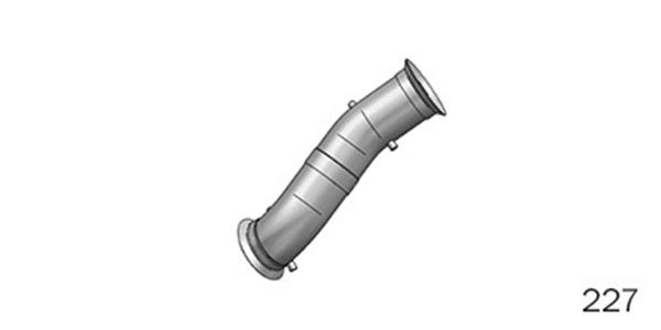 CANO ESCAPE VM 220/270 EURO 5 - SAIDA TURBINA 227 