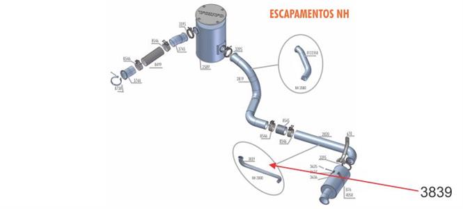 CANO ESCAPE NH 2000- ENTRADA SILENCIOSO 3839 