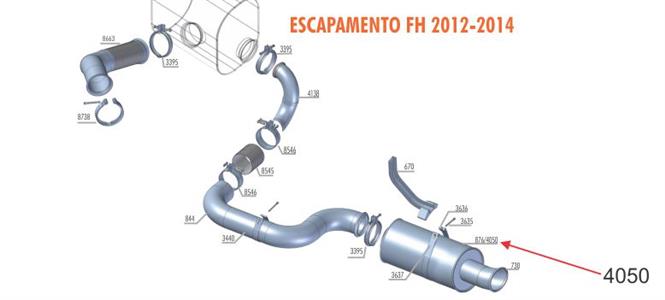 CINTA SILENCIOSO FH - 800MM 4050 