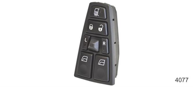 CAIXA TECLAS PORTA FH LE  - VIDRO ELET / DESEMBACADOR / REG ESP / TRAVA 4077 