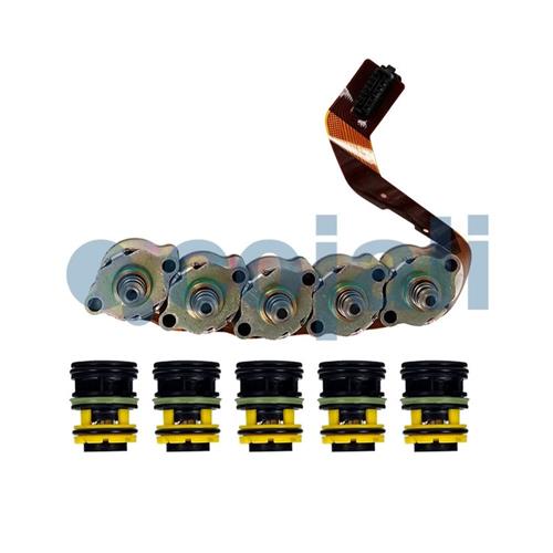 KIT REPARO TAMPA ATUADOR CAIXA VOLVO ISHIFT - C/ 5 ELETROVALVULAS 2091