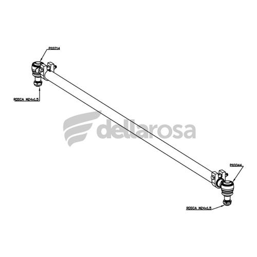 BARRA DIRECAO LONGA DAF XF - APOS 2021 6146 