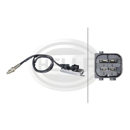 SENSOR NOX ESCAPE SCANIA EURO 6 - POS CATALISADOR - HELLA - VERSAO 4.0 2362 