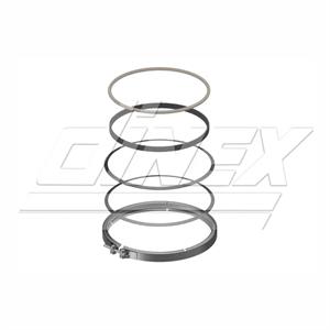 KIT MONTAGEM FILTRO DPF DAF XF - EURO 6 - CINTAS + ABRACADEIRA 6205