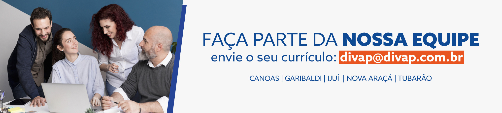 Banner - Faça parte da nossa equipe