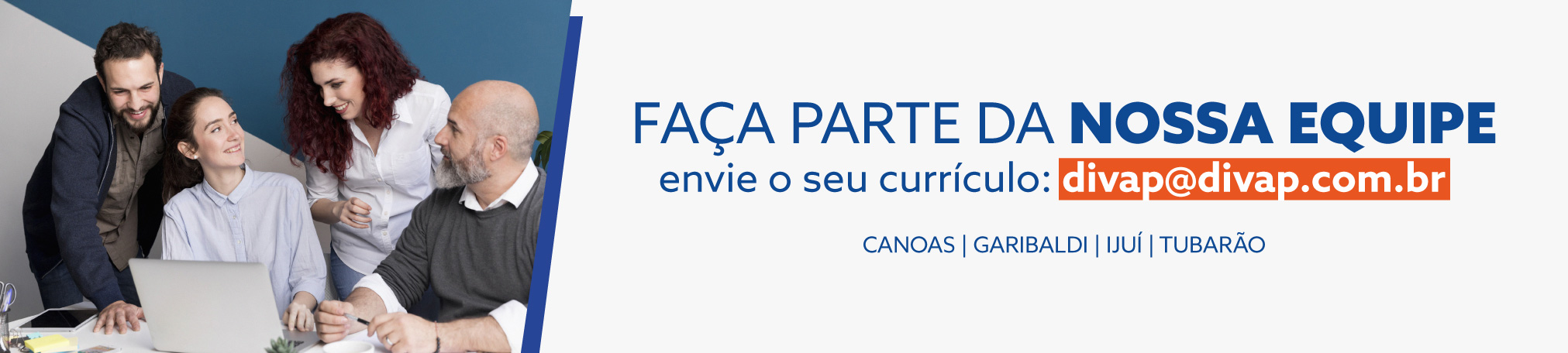 Banner - Faça parte da nossa equipe